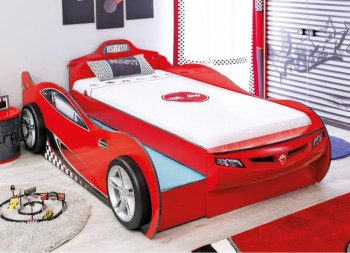 CARBED Кровать-машина Coupe с выдвижной кроватью Red 20.03.1306.00 в Комарье - komare.mebel54.com | фото