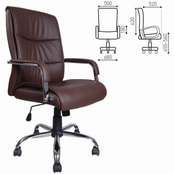 Кресло офисное BRABIX Space EX-508 (коричневый) в Комарье - komare.mebel54.com | фото