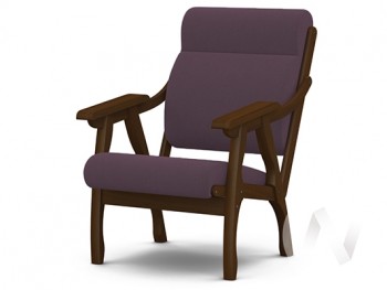Кресло Вега-10 (орех лак/ULTRA PLUM) в Комарье - komare.mebel54.com | фото