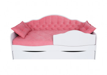 Кровать 170 серии Иллюзия Лайт 1 ящик 89 Розовый (подушки) в Комарье - komare.mebel54.com | фото