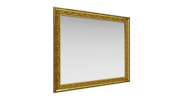 Зеркало навесное "Айрум"/(дуб кальяри / профиль: золото с орнаментом) в Комарье - komare.mebel54.com | фото